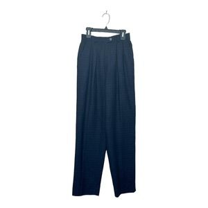 Ralph Lauren vintage blue plaid wool lined pleated pants size 2P